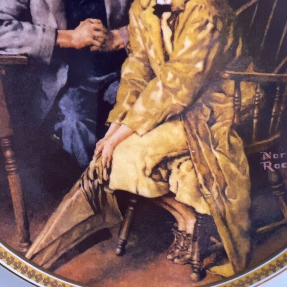 NORMAN ROCKWELL “Confiding in the Den” Rediscovered Women * plate # 12643L‎ - Picture 4 of 11